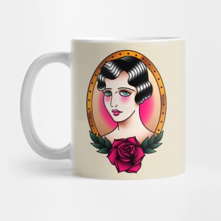 American Traditional Flapper Portrait Mug